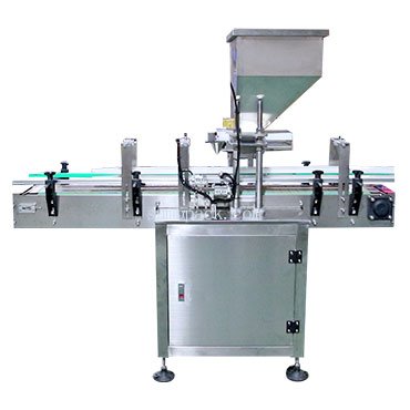 Linear double head measuring cup filling machine