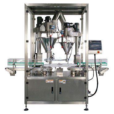 Non-standard 2 heads powder filling machine (including pressed powder)