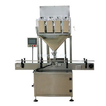 4 heads linear balace weigher filling machine