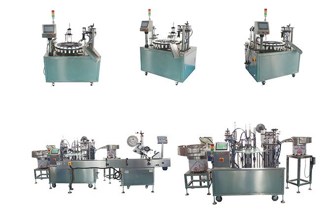 spout filling capping machine